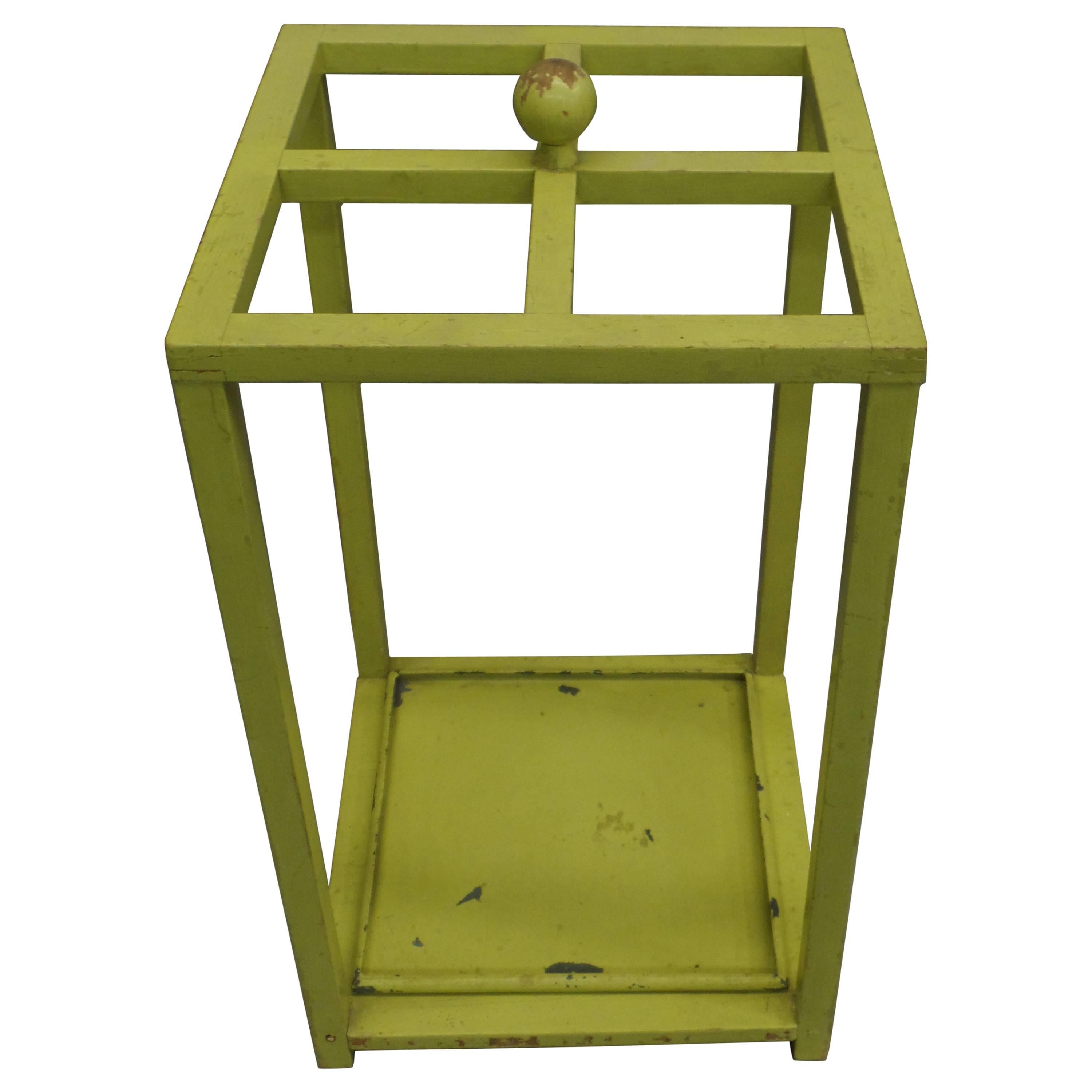Early Modernist Umbrella Stand with Original Paint For Sale