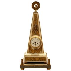 Louis XVI Style Gilt Bronze-Mounted White Marble Mantle Clock 4