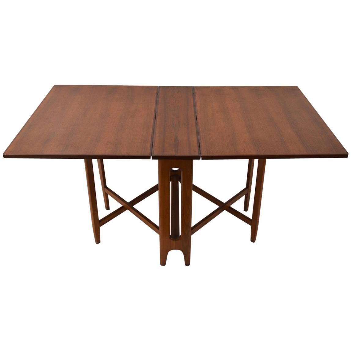 Bruno Mathsson Style Drop-Leaf Table
