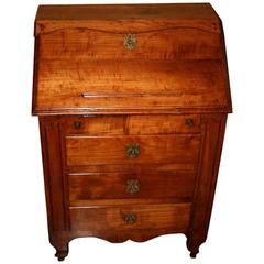 Desk Petite 18th Century Cherry French With Secret Drawer