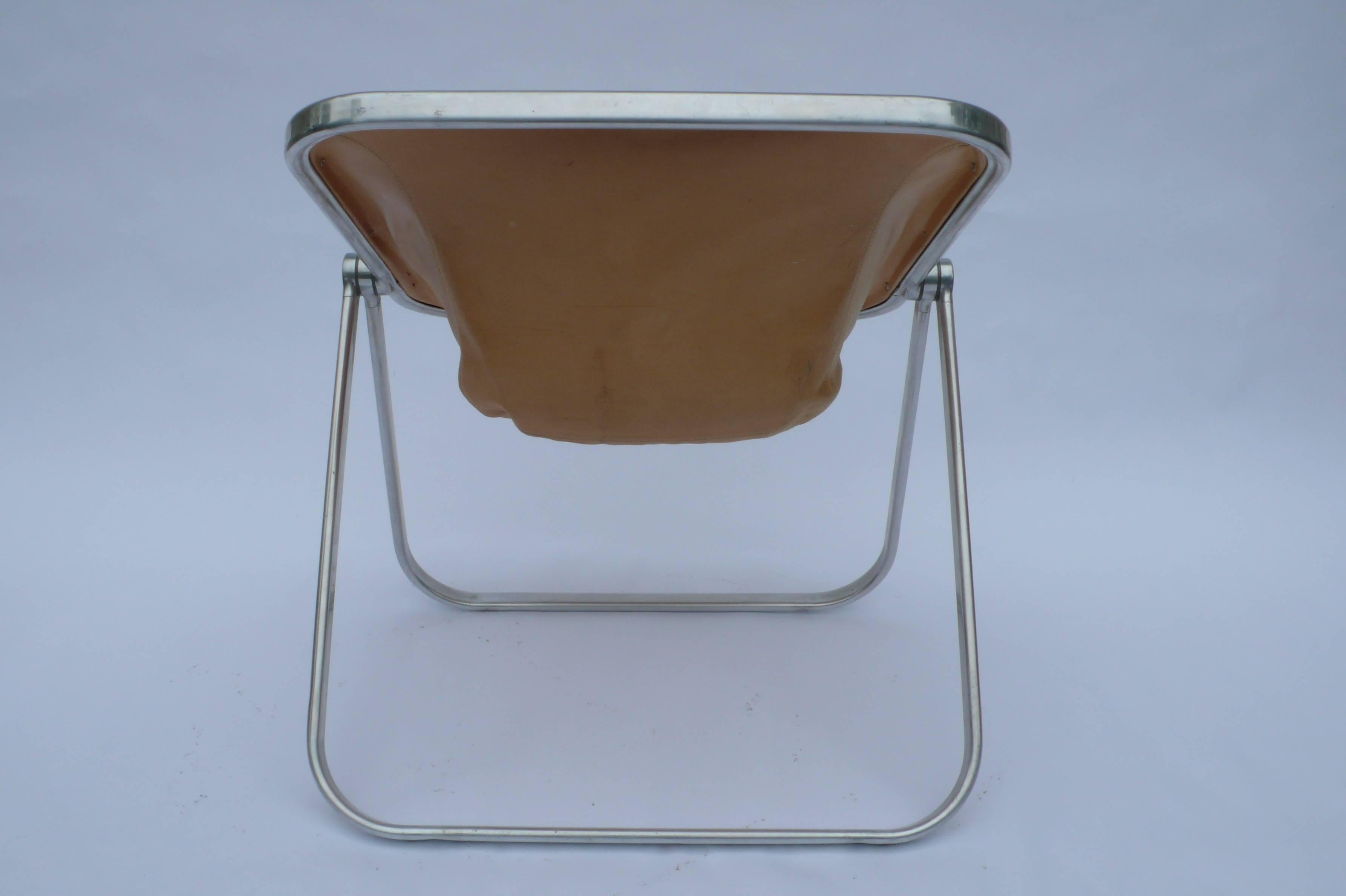 Aluminum Plona Folding Chair by Giancarlo Piretti for Castelli