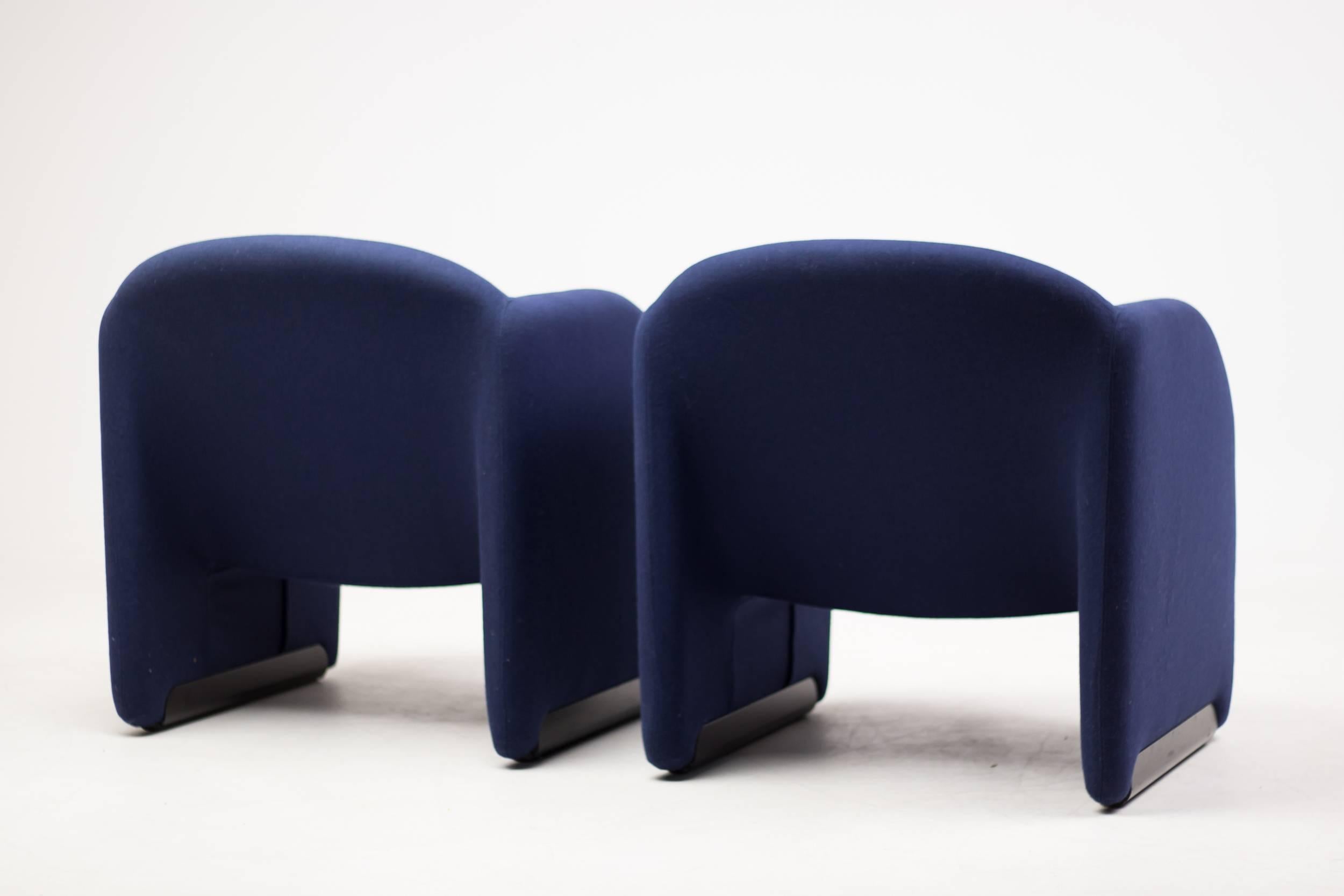 Dutch Pair of Ben Chairs Designed by Pierre Paulin for Artifort
