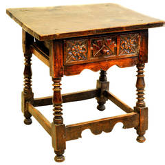 Walnut Small Table, Spain 17th Century Walnut Small Table, Spain 17th Century