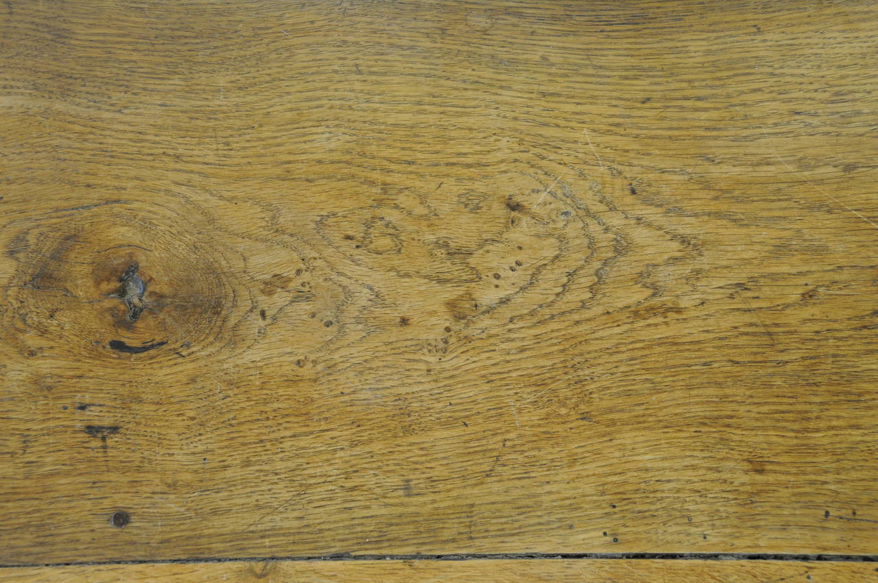 Woodwork Oak Farm Table, English Early 18th Century