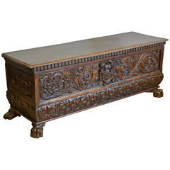 16th Century North Italian Walnut Cassone