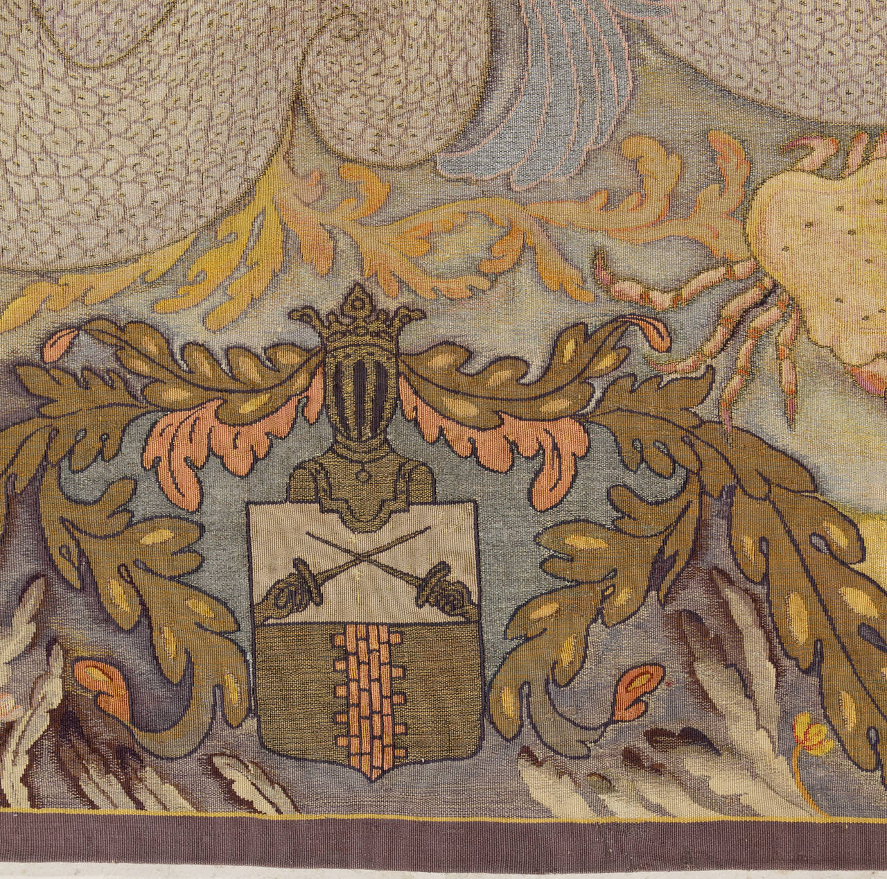 19th Century Circa 1914 Tapestry from Manzana Pissarro 'Sirenes et Poissons' For Sale