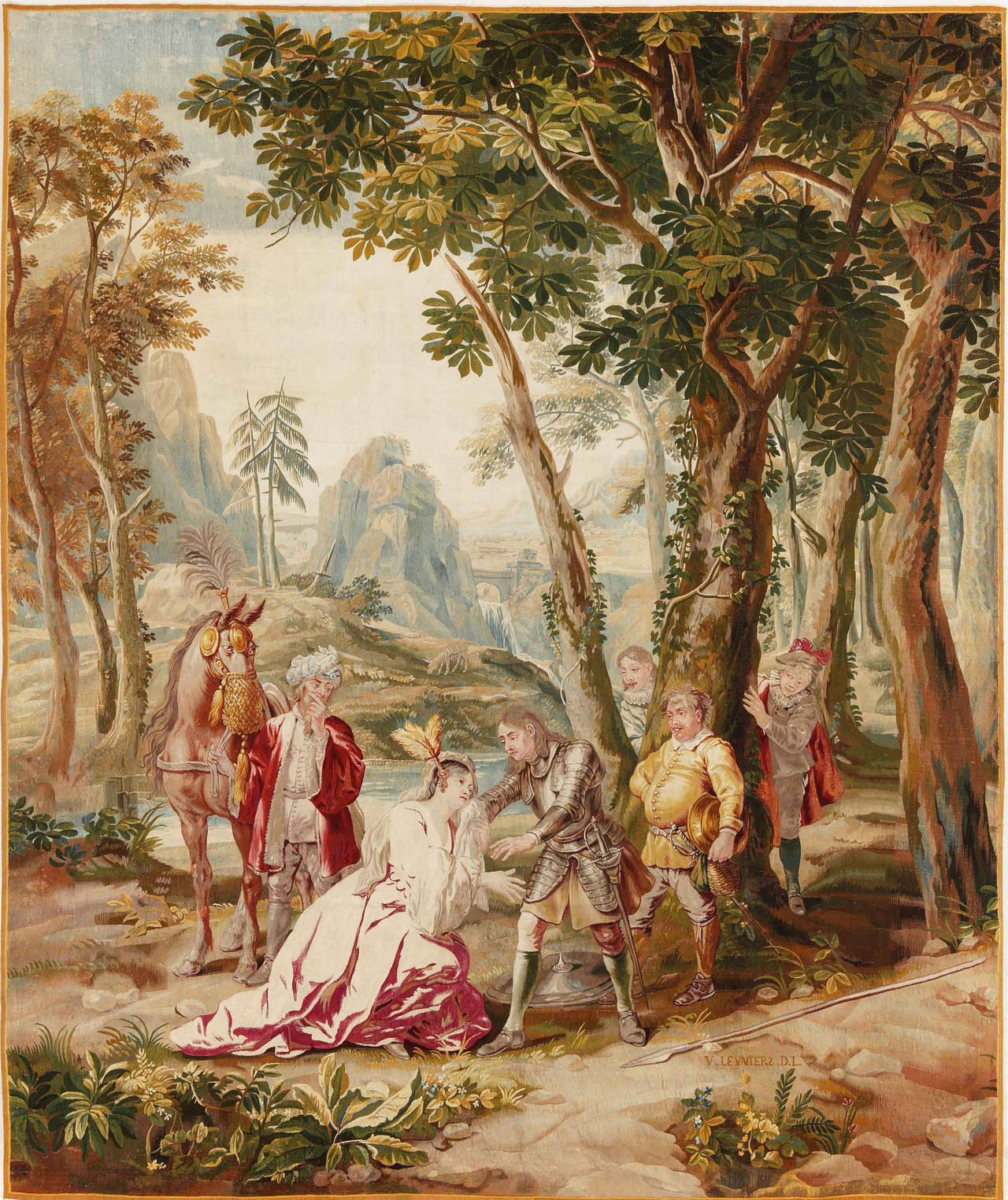Belgian XVIIIth Century Brussels Tapestries From the Story Of Don Quichotte