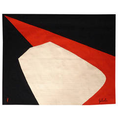 Circa 1970 "Le Galet" Tapestry from Emile Giloili