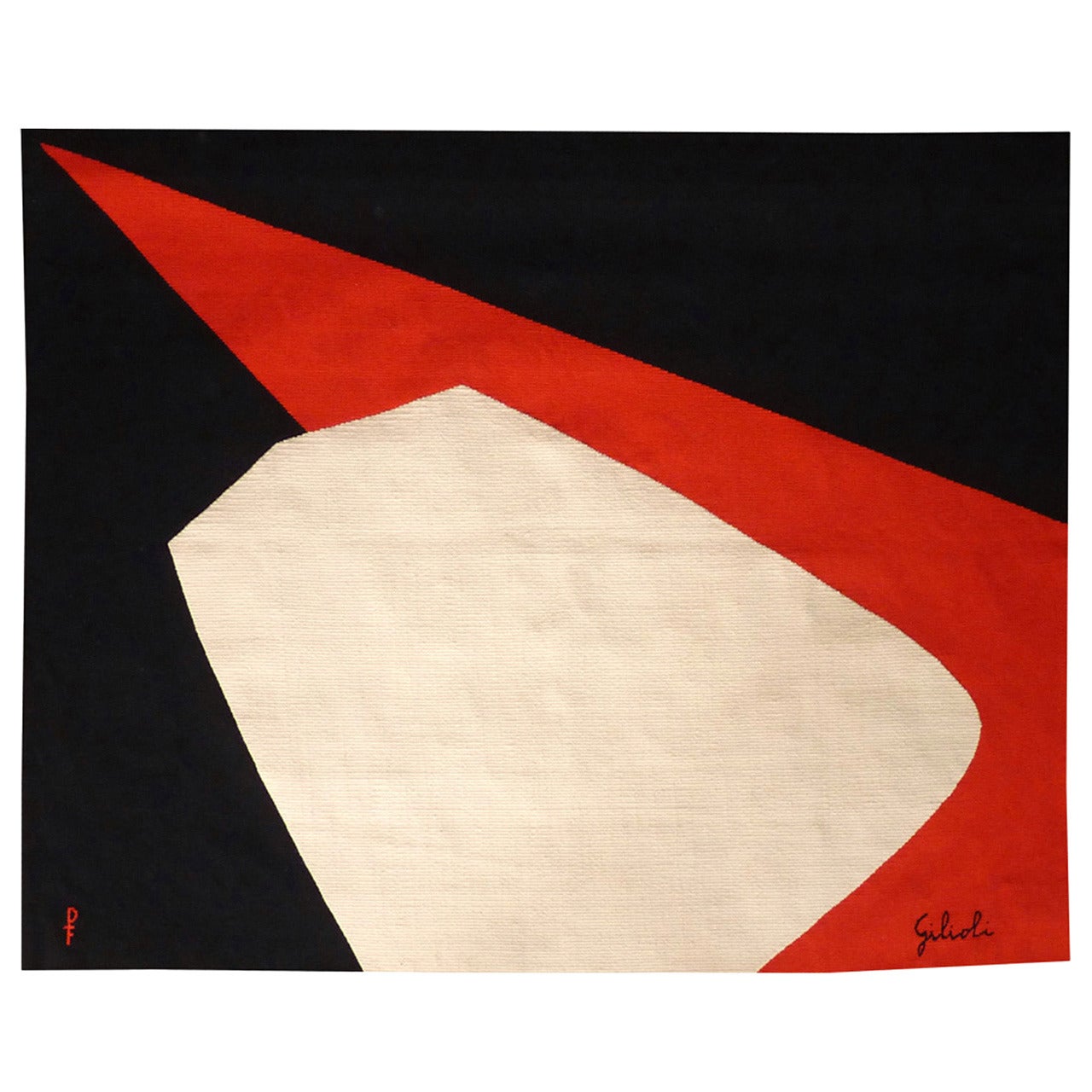 Circa 1970 "Le Galet" Tapestry from Emile Giloili For Sale