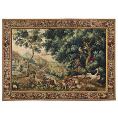 Circa 1690 Beauvais Tapestry  'La Menagerie de Versailles' Attributed to Firens