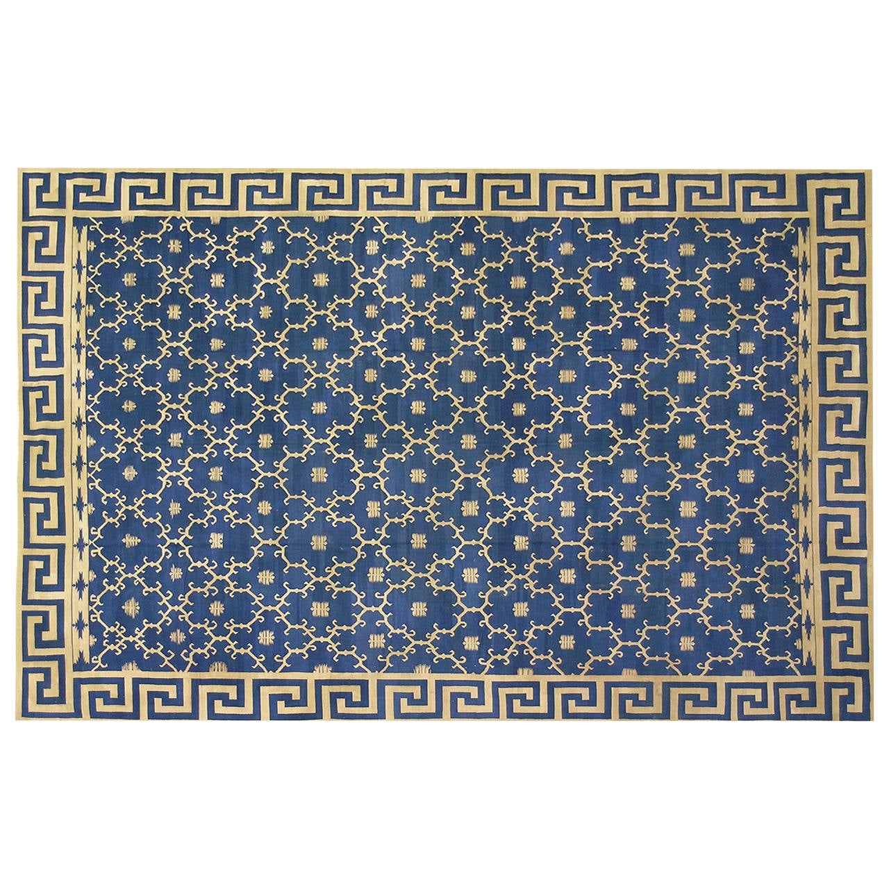 Early 20th Century Carpet "Dhurrie" For Sale
