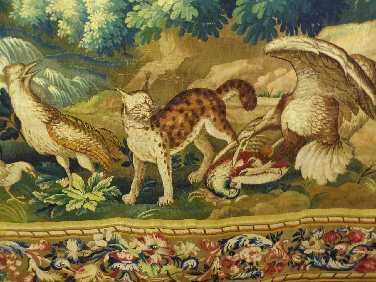 Circa 1690 Beauvais Tapestry  'La Menagerie de Versailles' Attributed to Firens In Excellent Condition For Sale In Paris, FR