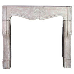 18th C. Regency Period Limestone Antique Fireplace Mantel Burgundy Hardstone 3