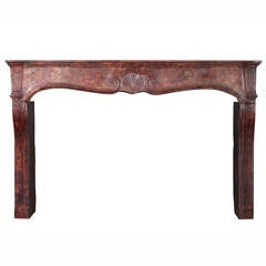 18th Century Patinated Hardstone antique fireplace Mantel from the Regency Perio 4