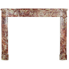 18th Century Royal Marble antique fireplace Mantel 12
