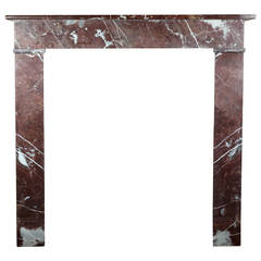 19th Century Belgian Marble antique fireplace Mantel 4