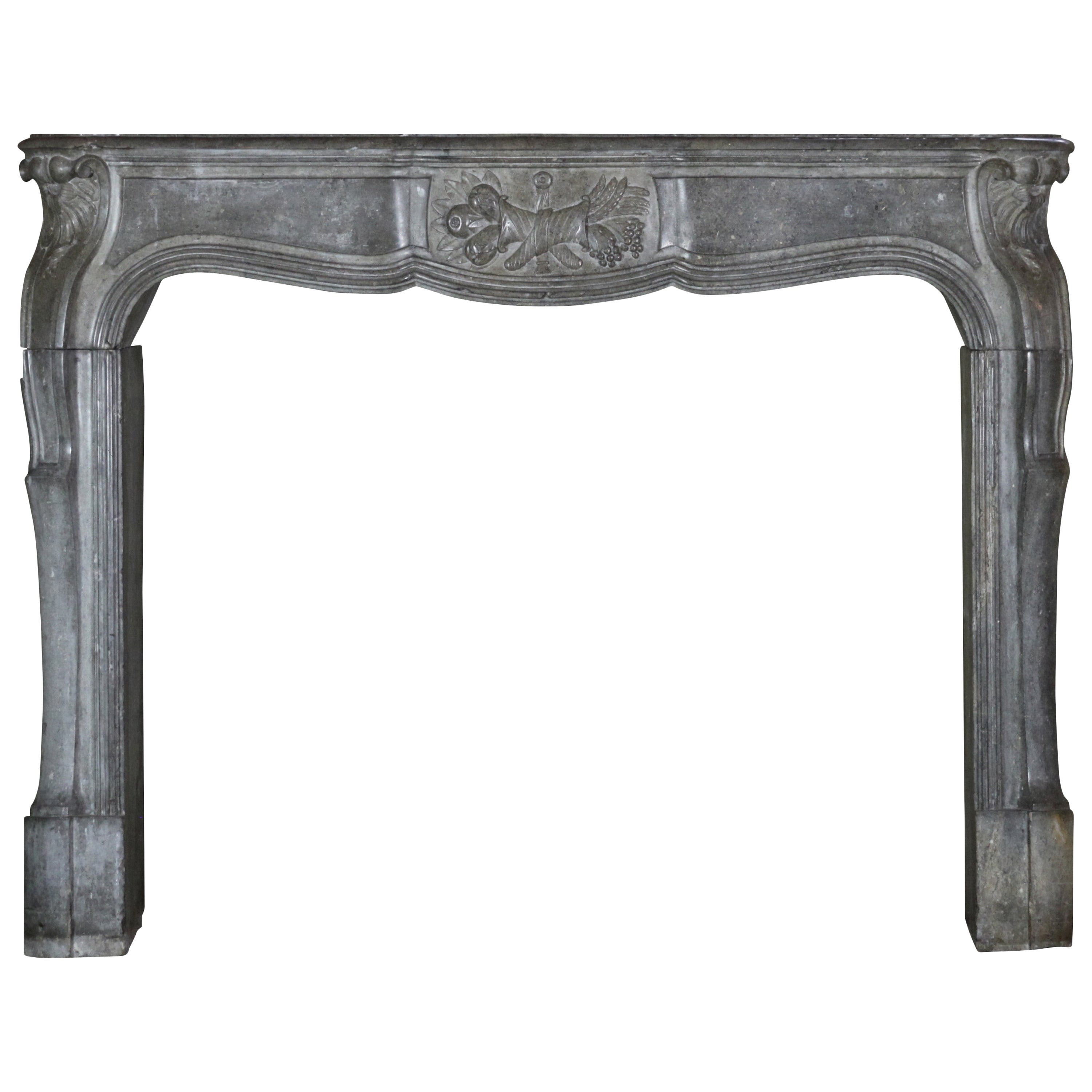 18th Century Louis XIV Transition Regency antique Fireplace Mantel