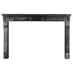 18th Century Louis XVI Antique Fireplace Mantle with Diamond Points  