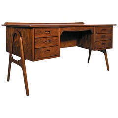 Danish rosewood desk by Svend Madsen