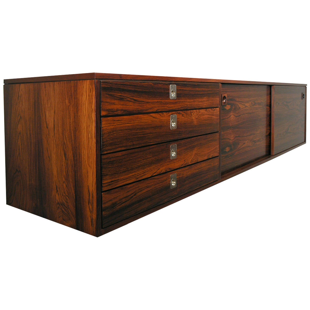 Robert Heritage WallMounted Rosewood Sideboard at 1stDibs