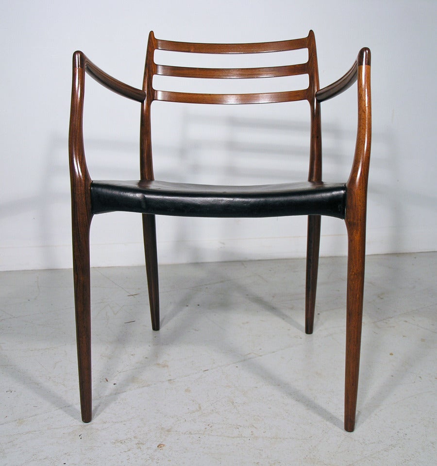 Niels Moller #62 Rosewood Carver Chair For Sale 1