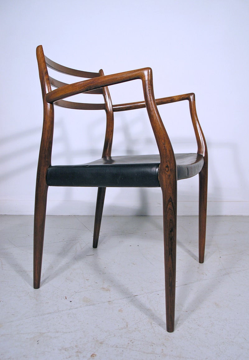 Niels Moller #62 Rosewood Carver Chair For Sale 3