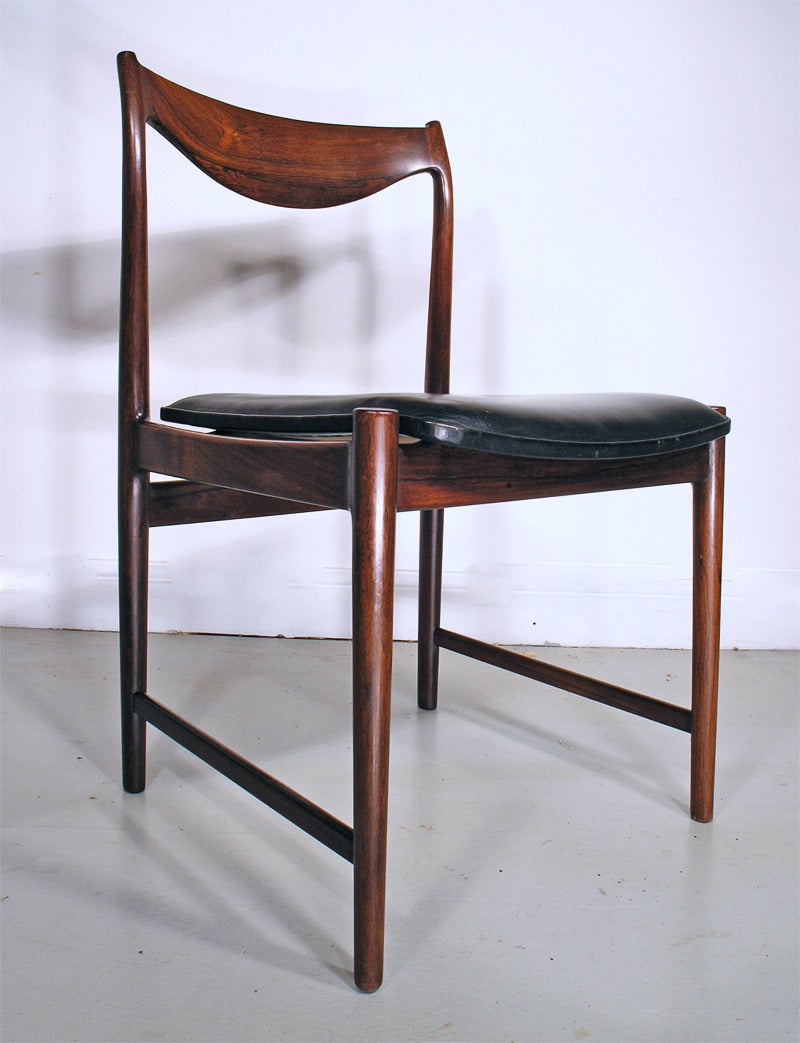 Six Rosewood Dining Chairs by Torbjorn Afdal