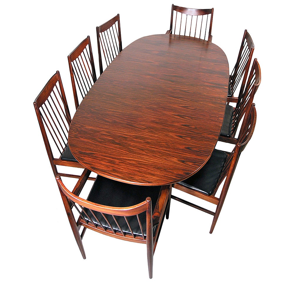 Rosewood dining/boardroom table designed by Robin Day, 1960s For Sale