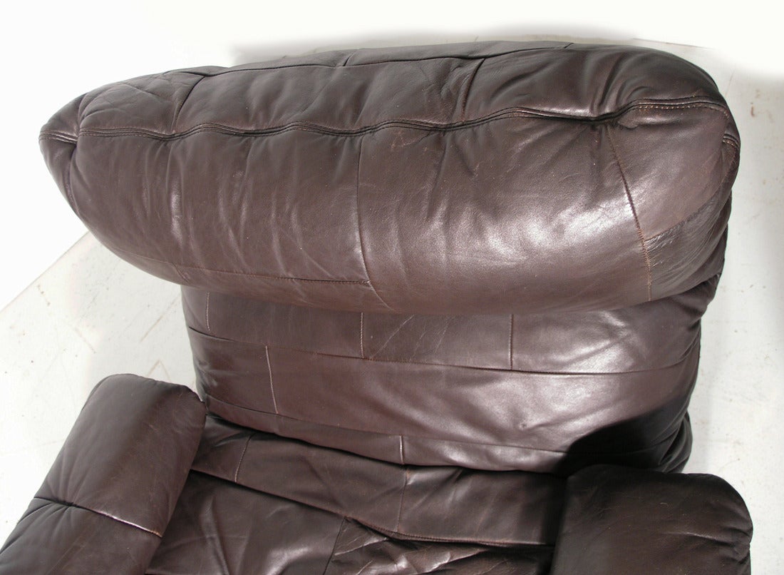 Ligne Roset leather Marsala chair. Original In Good Condition For Sale In Near Matlock, Derbyshire, GB