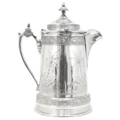 1878 Reed & Barton Aesthetic Period Silver Plate Tankard