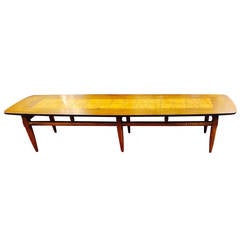 Vintage Mid-Century Modern Lane "Surfboard" Coffee Table
