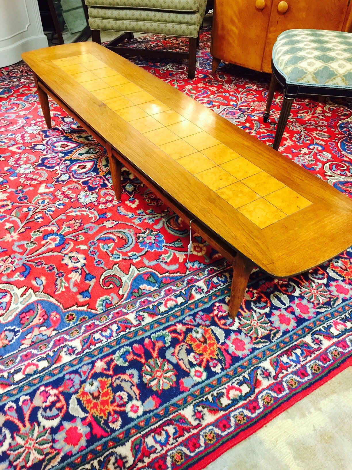 surfboard coffee table mid century