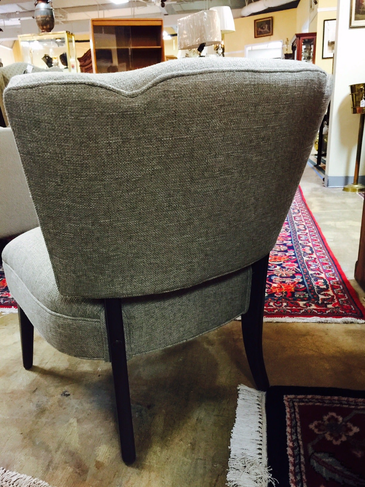 Mid-Century Modern Slipper Chair In Excellent Condition In Raleigh, NC