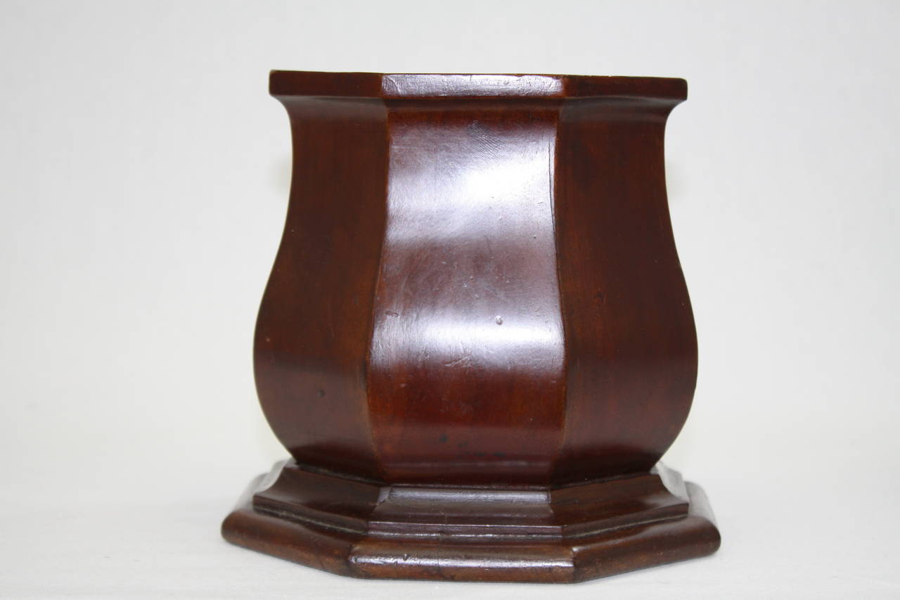 Early 19th Century German Biedermeier Tobacco Jar Walnut 3