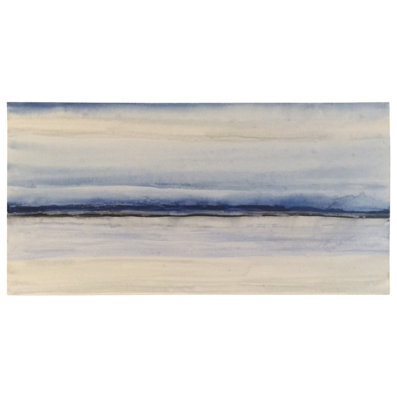 "Shibori Horizon" Original Painting, Acrylic on Canvas
