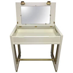 Retro Mid-Century Modern Lacquered Vanity by Drexel