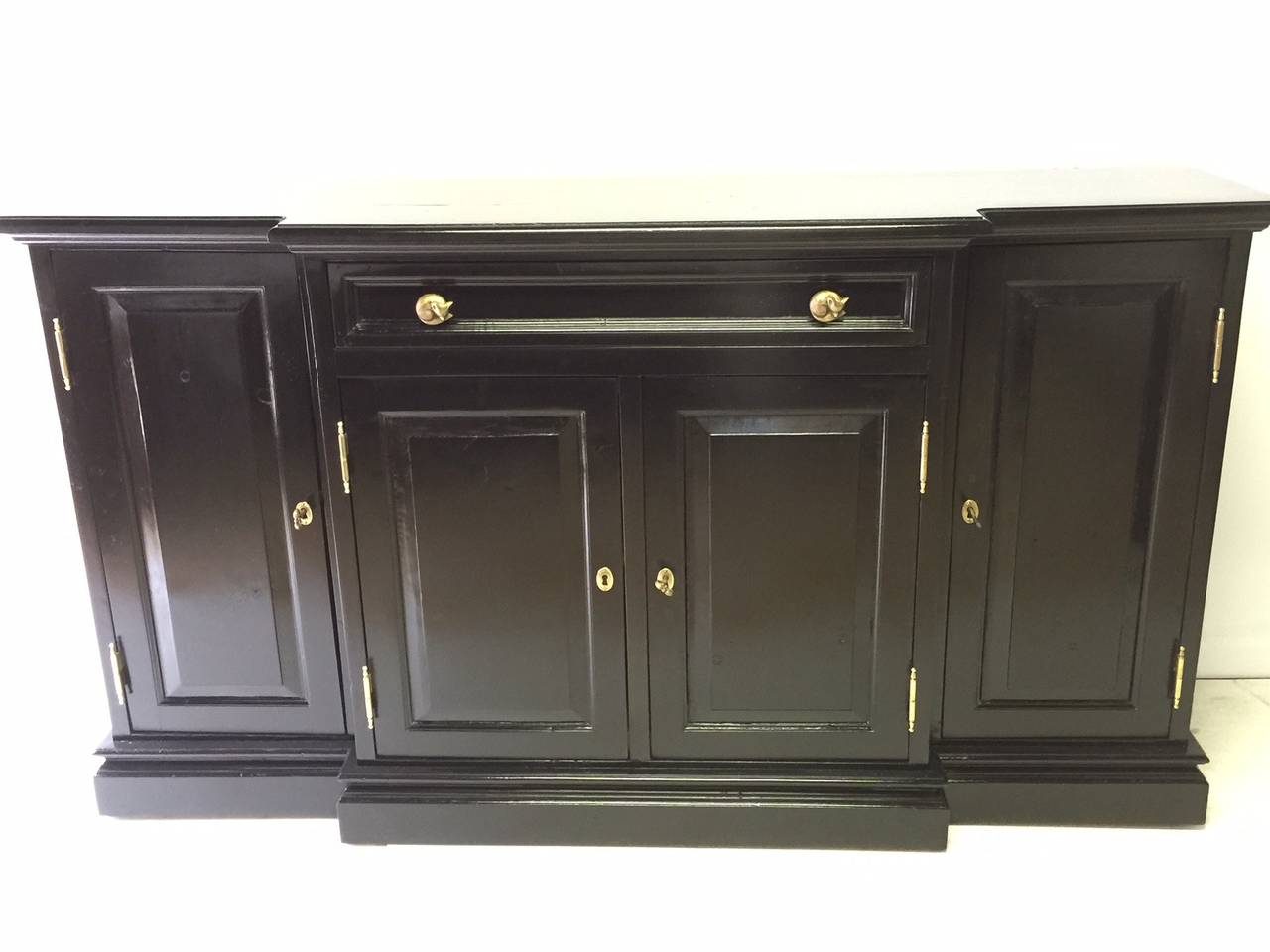 American Pine Black Lacquered Sideboard