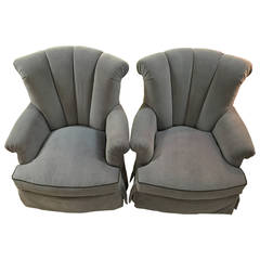 Marge Carson Overstuffed Armchairs with Swivel