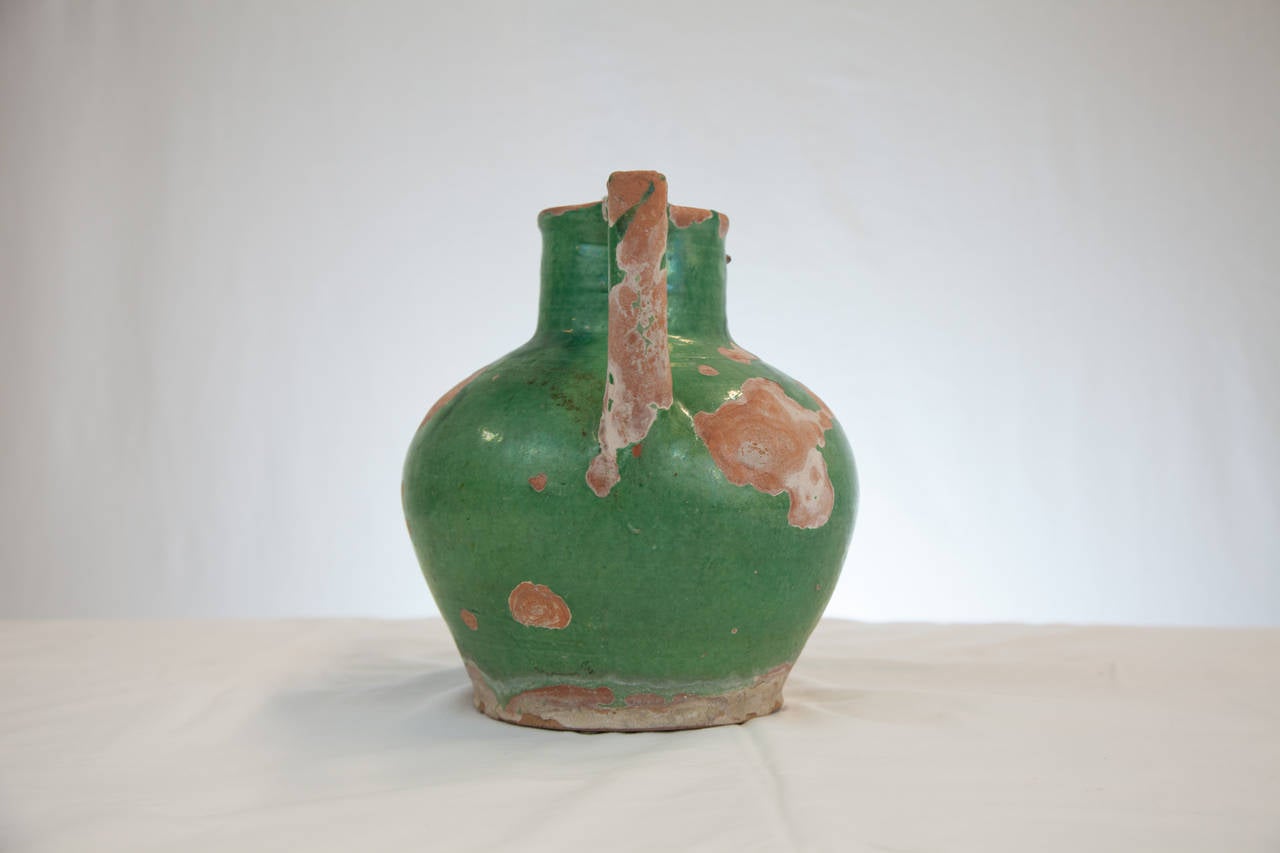 Beautiful green antique storage jug from Cote d'Azur region in France
Priced individually