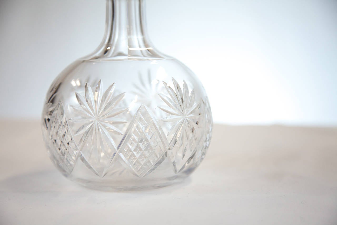 Victorian Early 20th Century Crystal Decanter For Sale