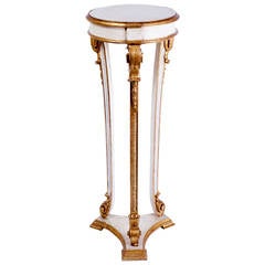 Italian Gilt and White Painted Plant Stand