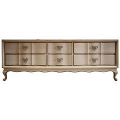 French Style Triple Dresser with Marble Top