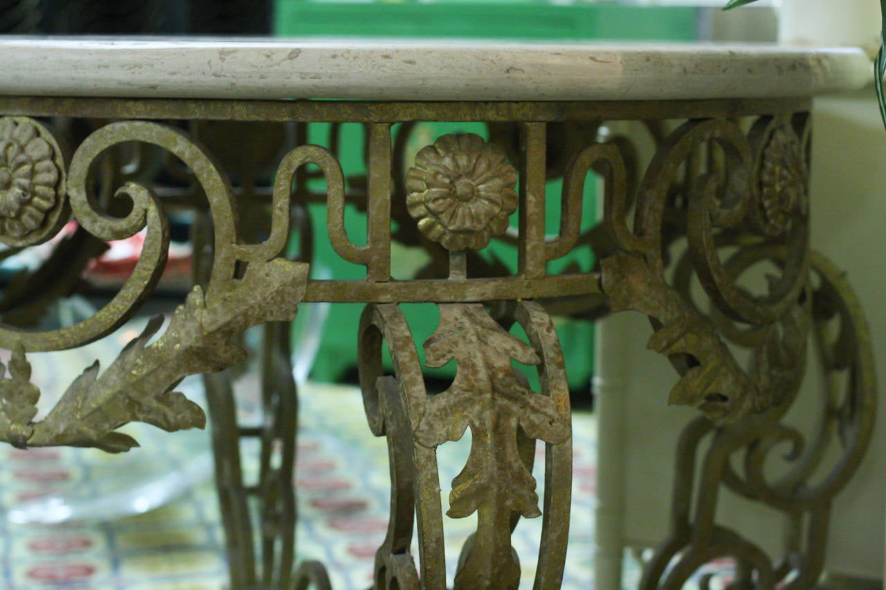 Gilded Limestone-Top Table 2