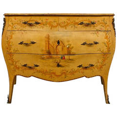 Italian the Extraordinary Hand-Painted Chest of Drawers