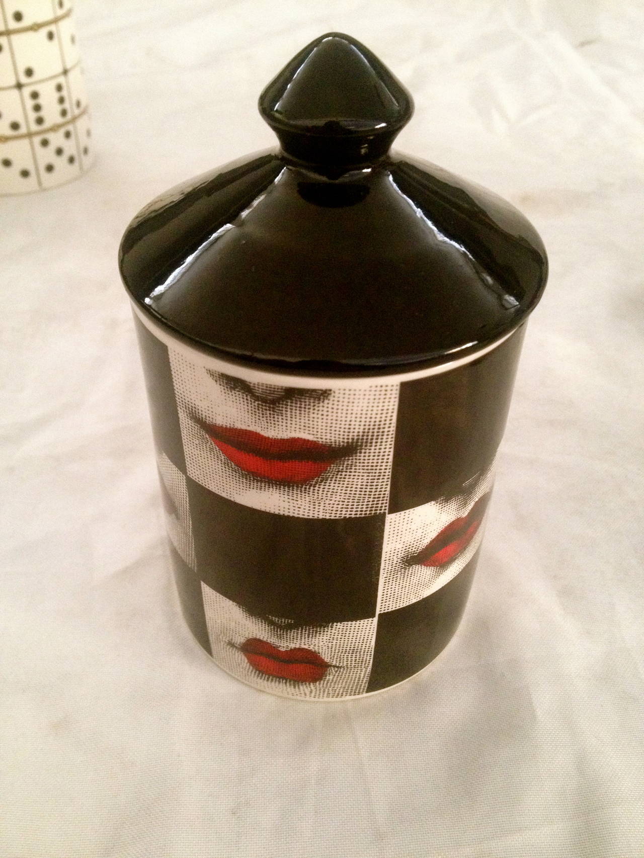 Jar with cap Fornasetti