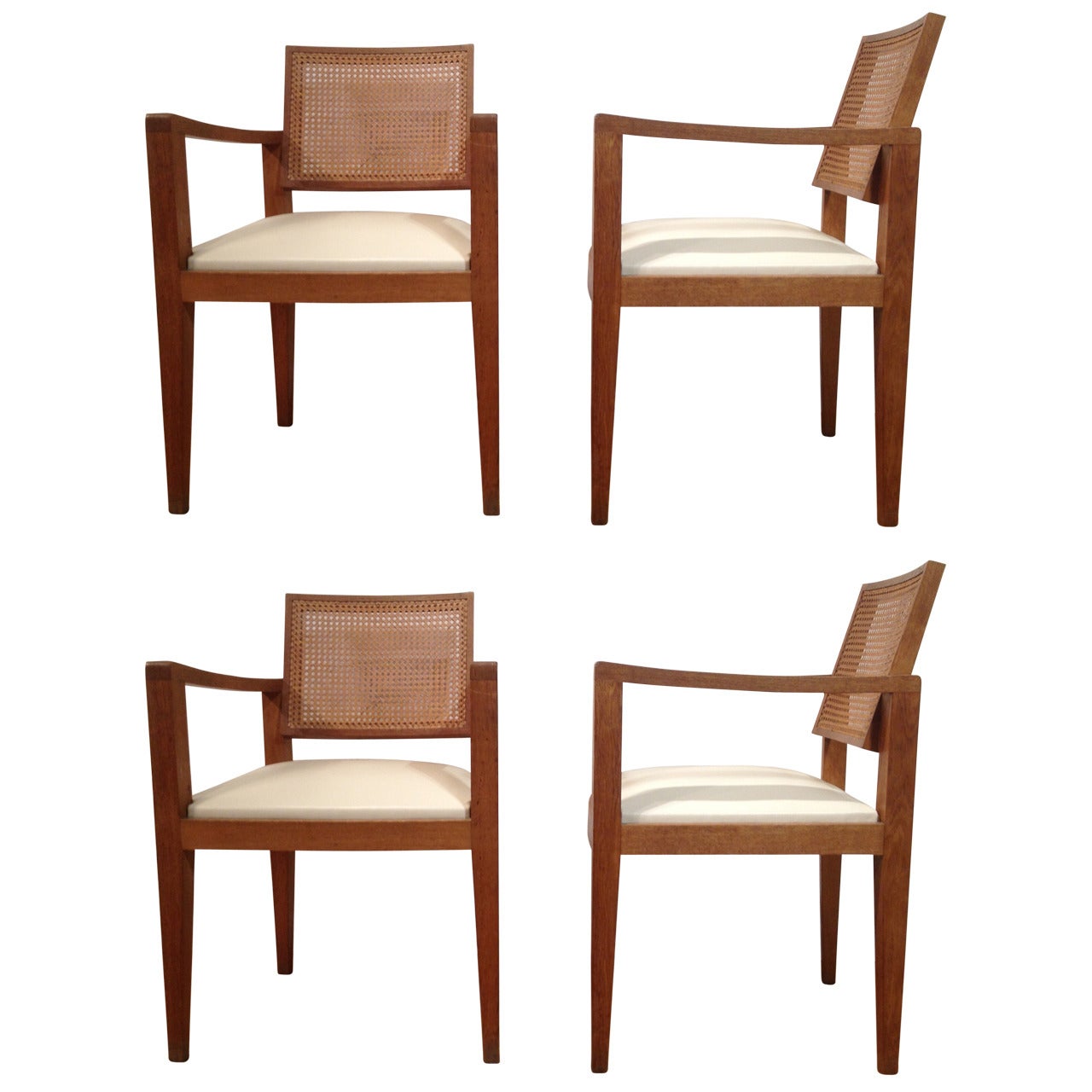 French Set of Four Armchairs of Emile Seigneur