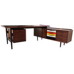 Executive Desk by Arne Vodder produced by Sibast