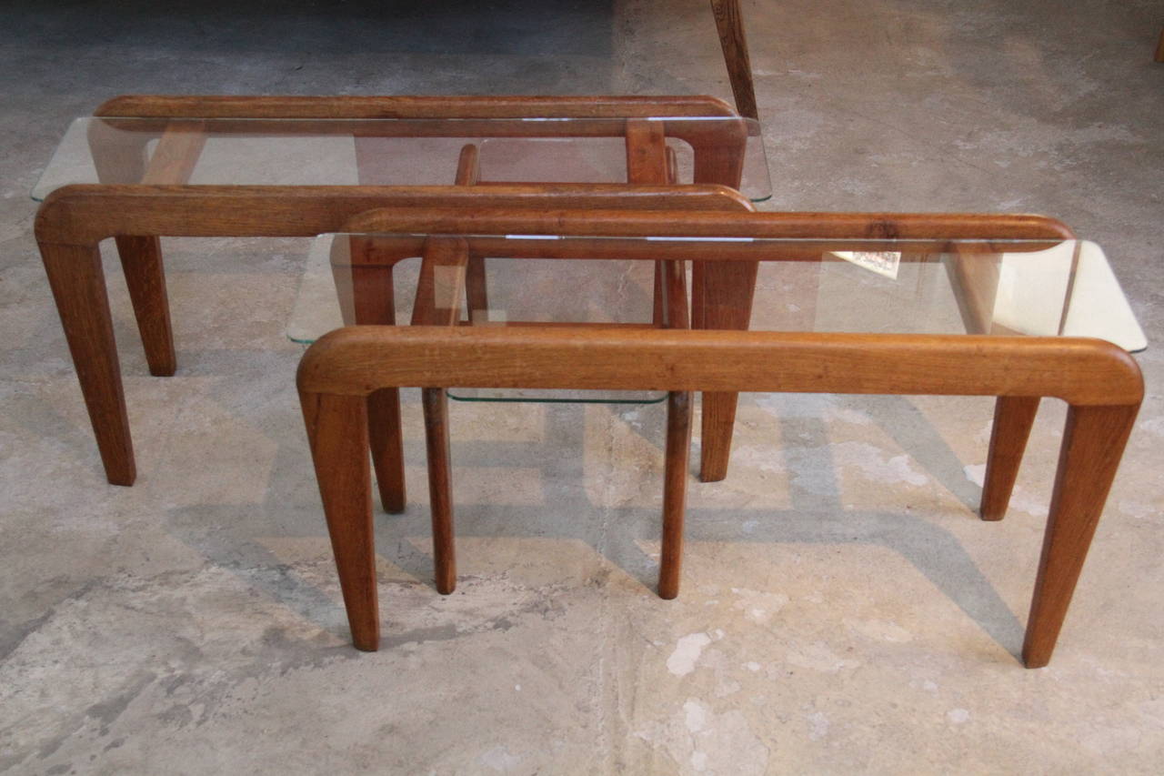Gigogne Coffee Table by Gustave Gauthier Produced by Rimard and Dumuids in 1951 For Sale 1