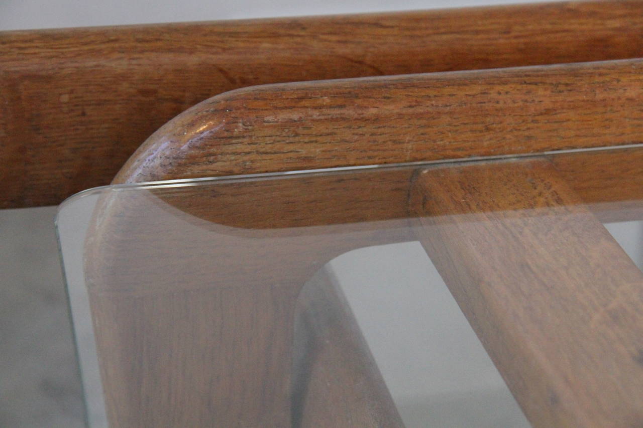 Gigogne Coffee Table by Gustave Gauthier Produced by Rimard and Dumuids in 1951 In Good Condition For Sale In Paris, FR