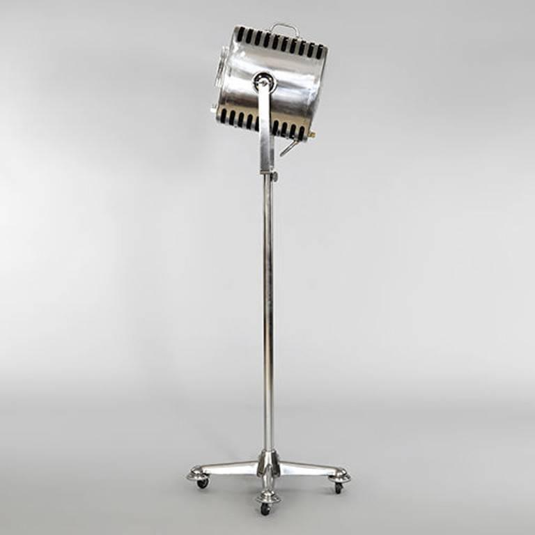 Pair of Large "Strand" Electrical Film Studio Lamps, circa 1950s at 1stdibs